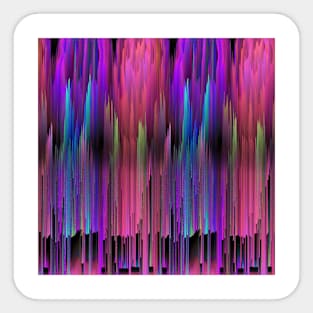 Ombre 3D Rainbow Abstract Sticker